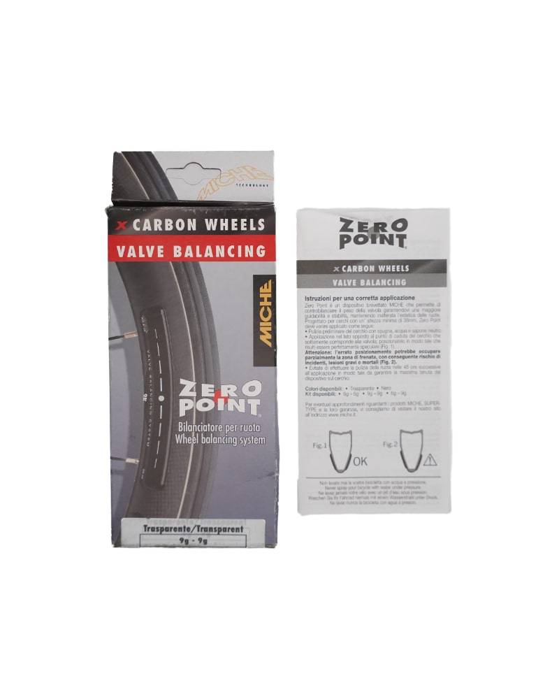 Miche Zero Point Balancing System for Carbon Rims Transparent (9g) 2 Miche Zero Point Balancing System for Carbon Rims Transparent 2