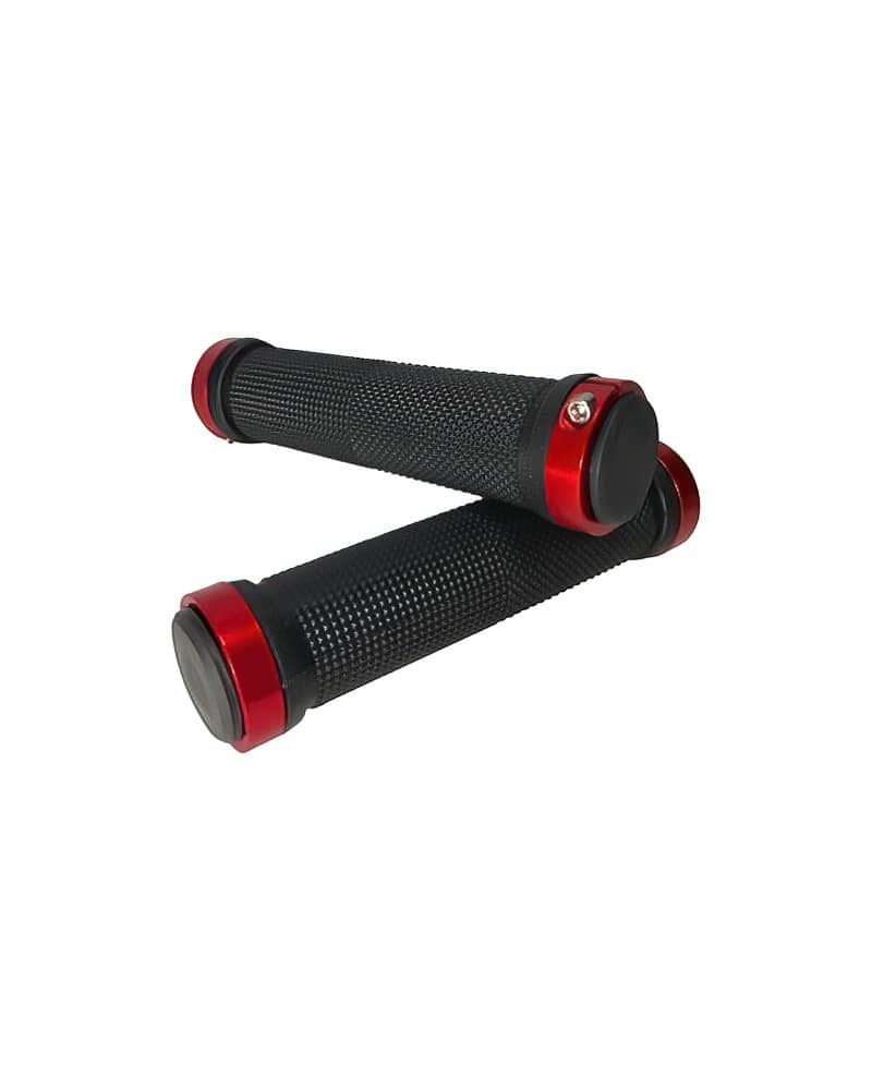 Giza Handlebar Grip Black / Red (Pair) 1 Giza Handlebar Grip Black Red Pair