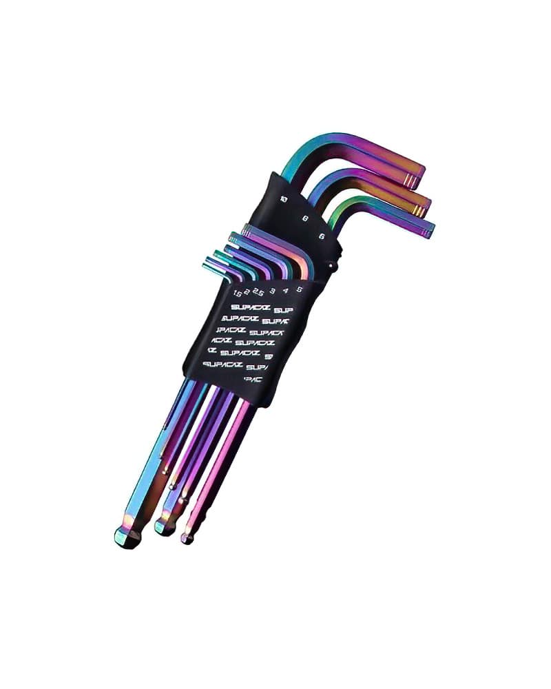 Supacaz Allen Keyz – 9pcs Set Tall – Oil Slick 1 Supacaz Allen Keyz – 9pcs Set Tall – Oil Slick 2