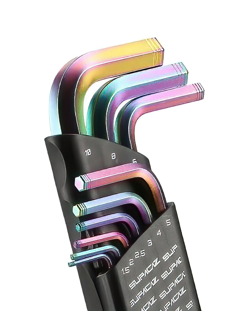 Supacaz Allen Keyz – 9pcs Set Tall – Oil Slick 2 Supacaz Allen Keyz – 9pcs Set Tall – Oil Slick 2