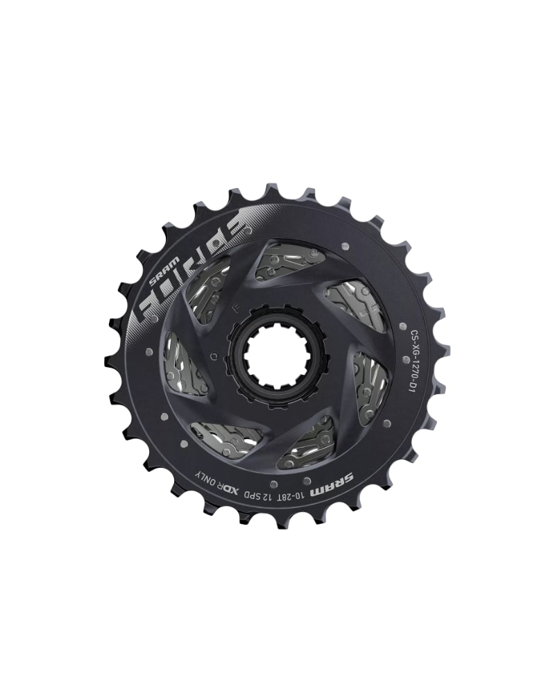 SRAM Force XG-1270 eTAP AXS 12 Speed Cassette 2 SRAM Force XG 1270 eTAP AXS 12 Speed Cassette 10 28T