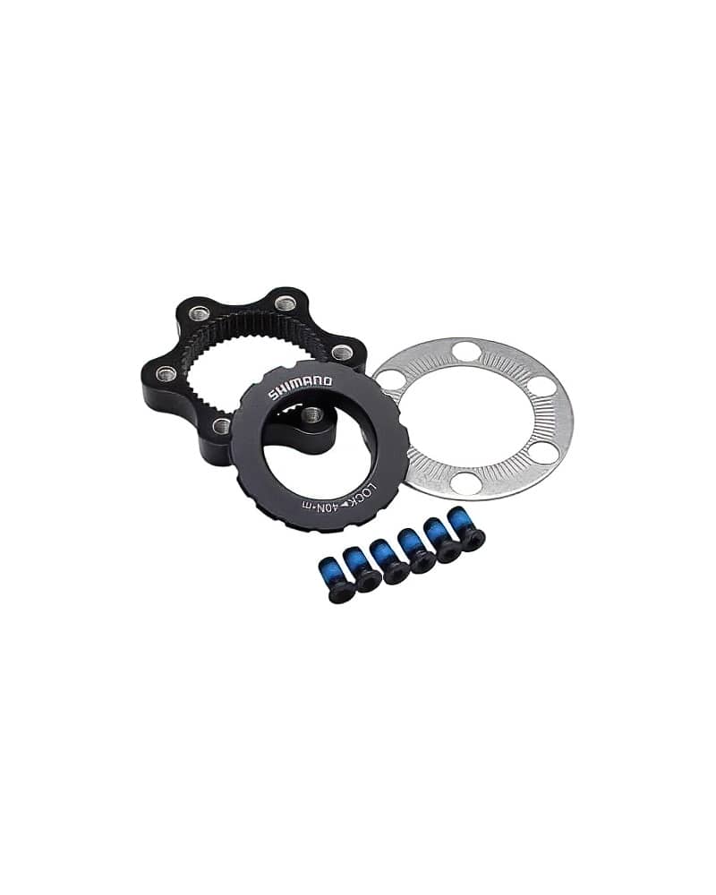 SHIMANO DEORE Disc Brake Rotor Adapter (6-bolt rotor to CENTER LOCK hub) 1 Shimano Centre Lock to 6 bolt rotor mount adaptor 1
