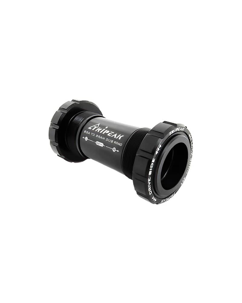 Tripeak Ceramic Steel Road Bottom Bracket BSA Shimano & / DUB / 3D+30mm / SRAM GXP (Black / Red) 3 Tripeak Ceramic Road Bottom Bracket BSA SRAM DUB 1