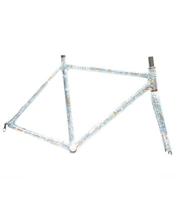 Cryptic Cycles Road Rim Brake Carbon Light Blue Frameset