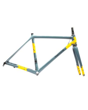 Werking CF Disc Brake Carbon GreyOrange Pixel Frameset 1