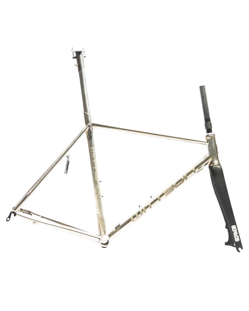 Wittson Disc Brake Raw Titanium Frameset 1 Wittson Disc Brake Raw Titanium