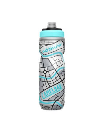 CamelBak Podium Chill 21oz Bike Bottle Grid White Limited