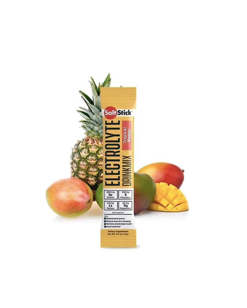 SaltStick - DrinkMix (Lemon Lime / Tropical Mango / Tart Orange) 6 SaltStick DrinkMix Tropical Mango Single Serving Stick