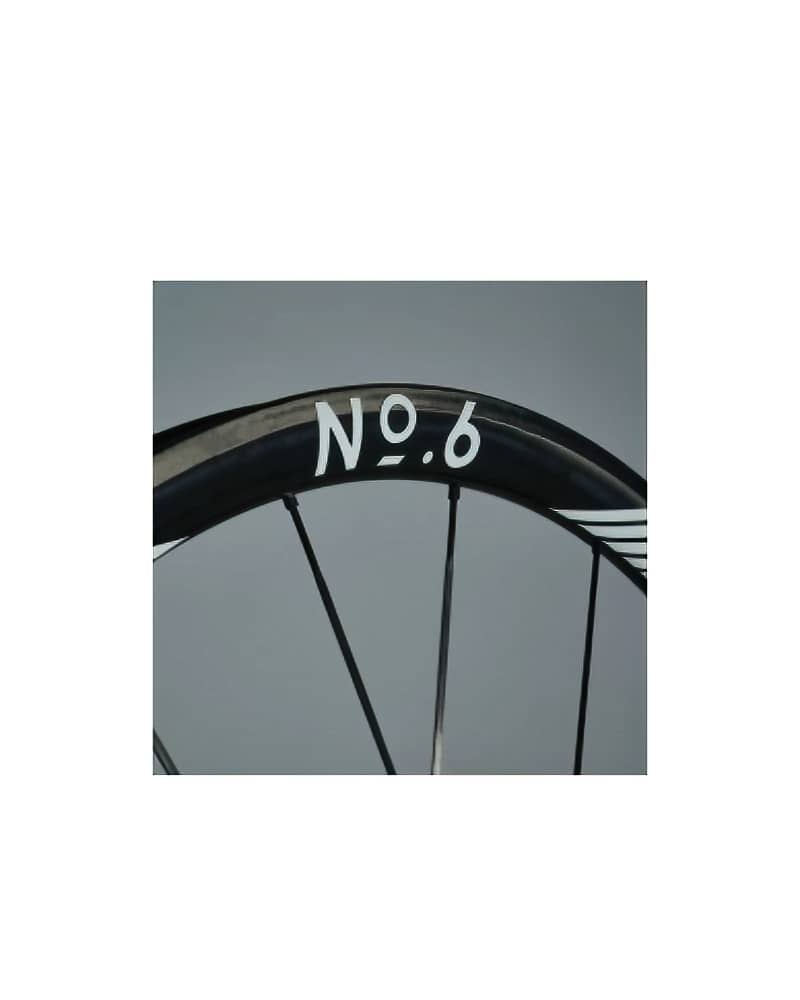 No6 Wheelset 30-30 / 45-50 / 50-58 (Shimano / XDR Freehub) (Black / White Decal) 7 No6 Wheelset 30 30 4
