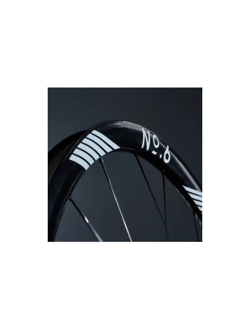 No6 Wheelset 30-30 / 45-50 / 50-58 (Shimano / XDR Freehub) (Black / White Decal) 8 No6 Wheelset 30 30 5