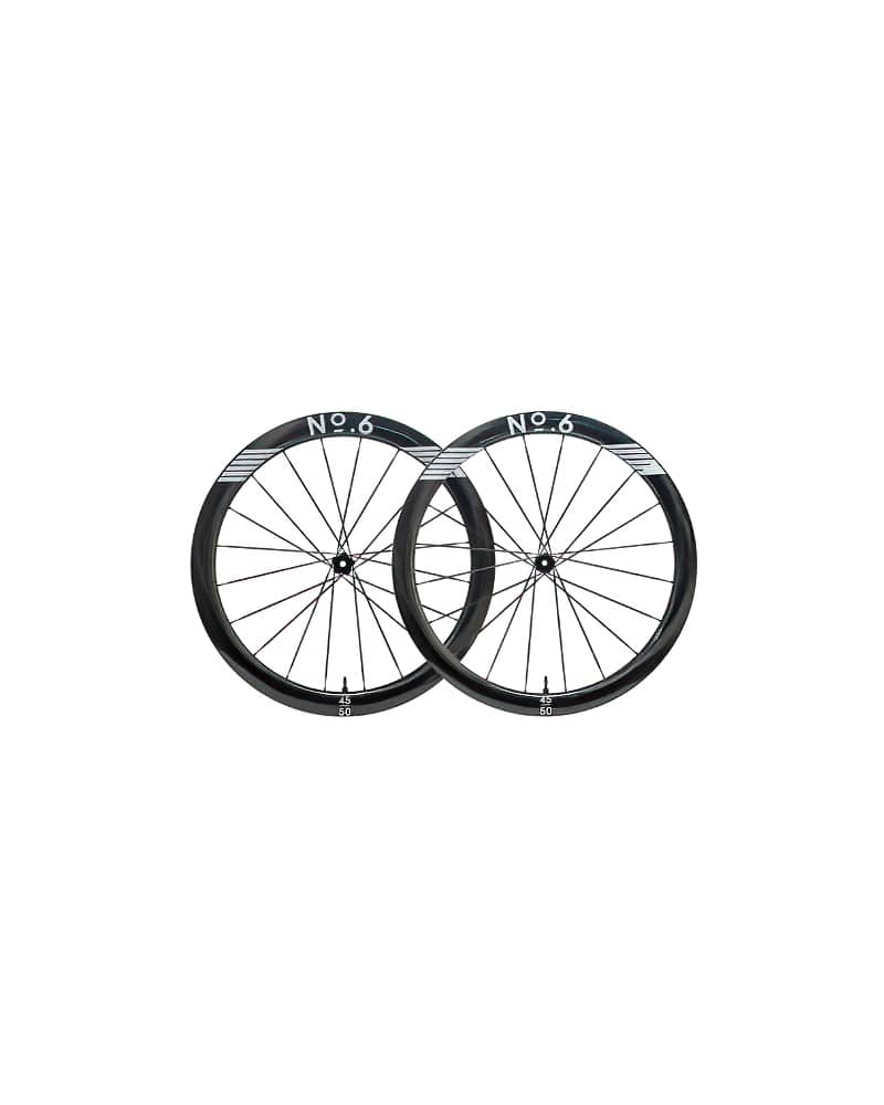 No6 Wheelset 30-30 / 45-50 / 50-58 (Shimano / XDR Freehub) (Black / White Decal) 16 No6 Wheelset 50 58 1