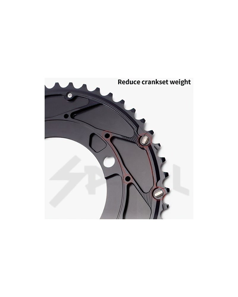 X110 BCD AXS 2X Black Chainring 48/35T or 50/37T (For Sram Groupset only) 2 Pass Quest R110 Close 2X Chainring 2 DeNoiseAI standard min