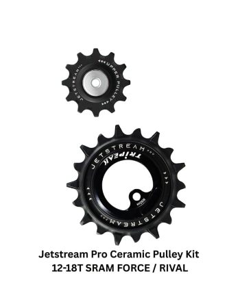 Tripeak Jetstream Pro Ceramic Pulley Kit 12 18T SRAM FORCE RIVAL 1 DeNoiseAI standard min
